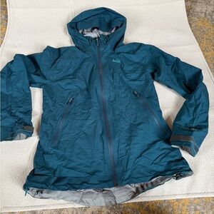 REI Teal Women's Gore-Tex Rain Jacket